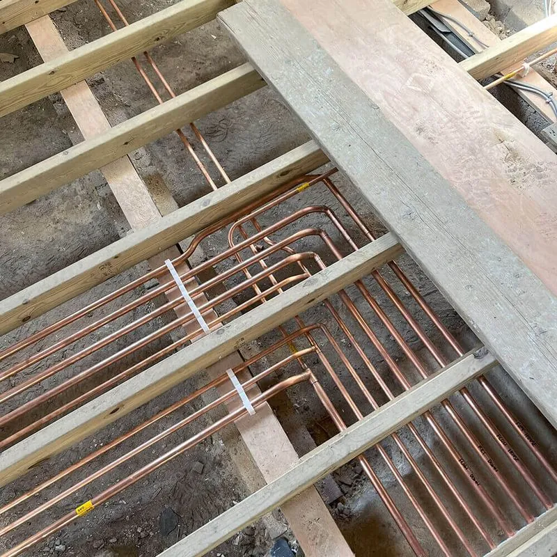 New build plumbing installation in Hampshire