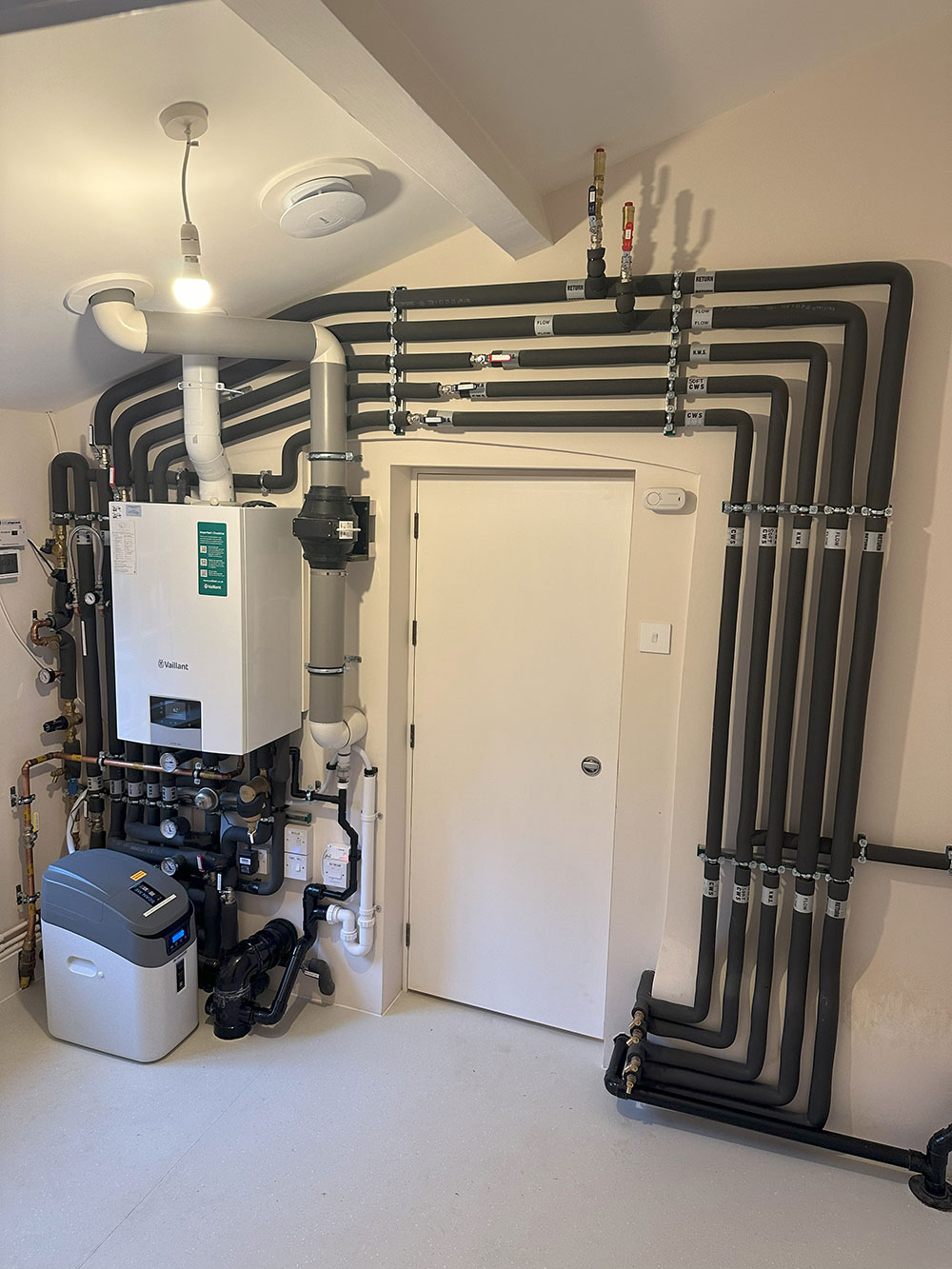 Clean boiler installation
