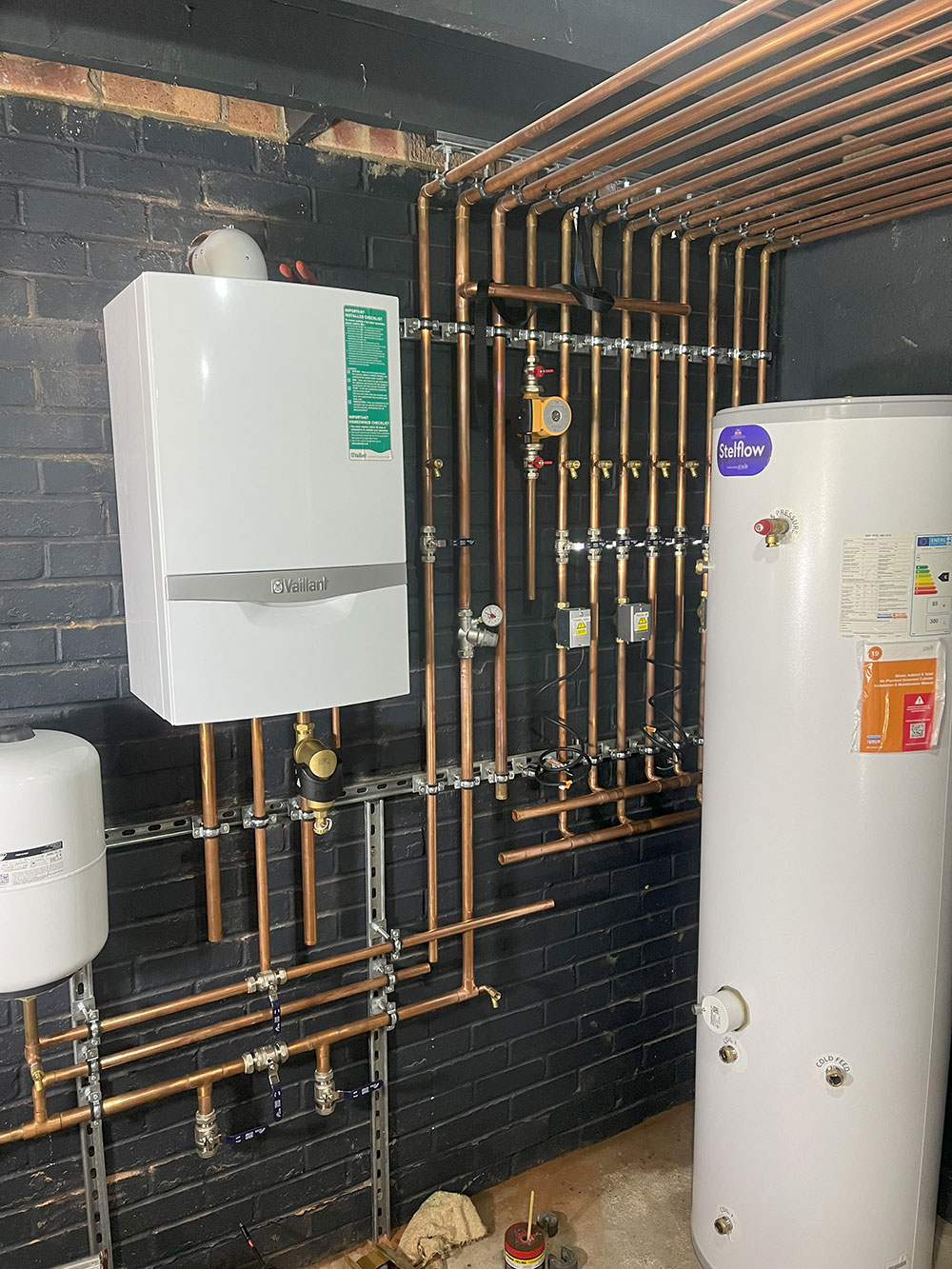Boiler installation detail