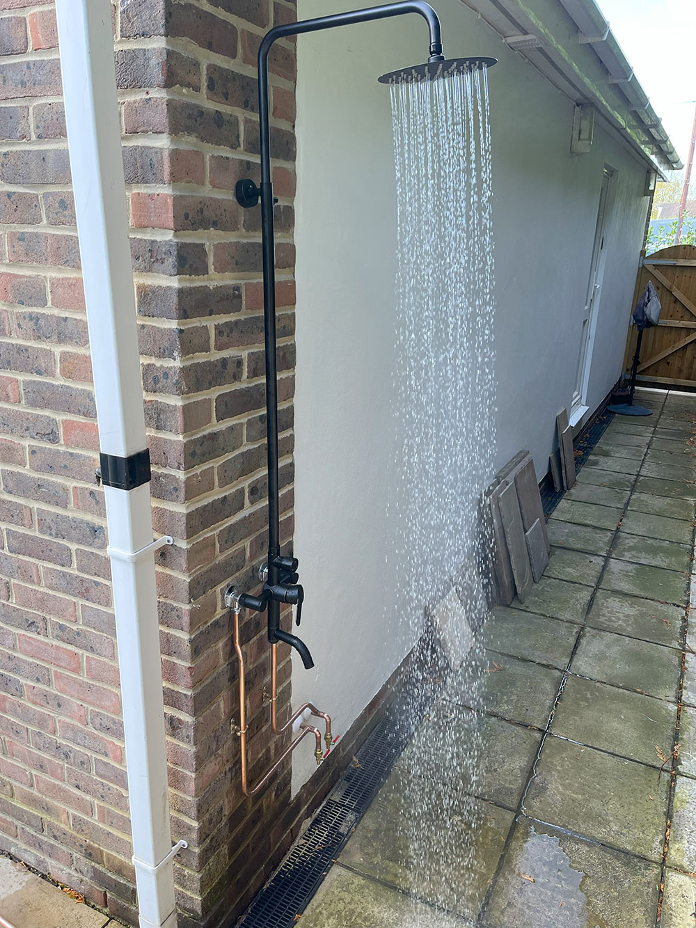 Outside tap installation