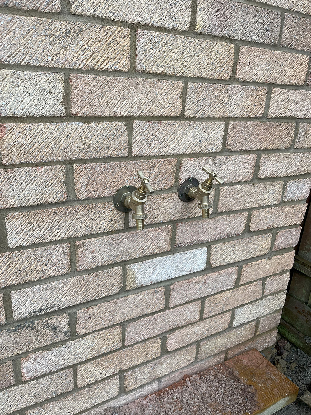 Outside tap installation
