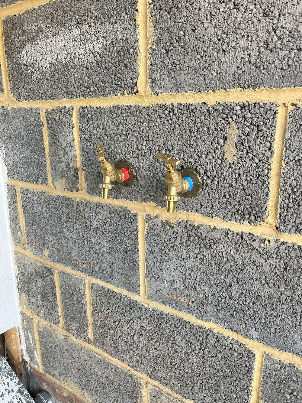 Outside tap installation