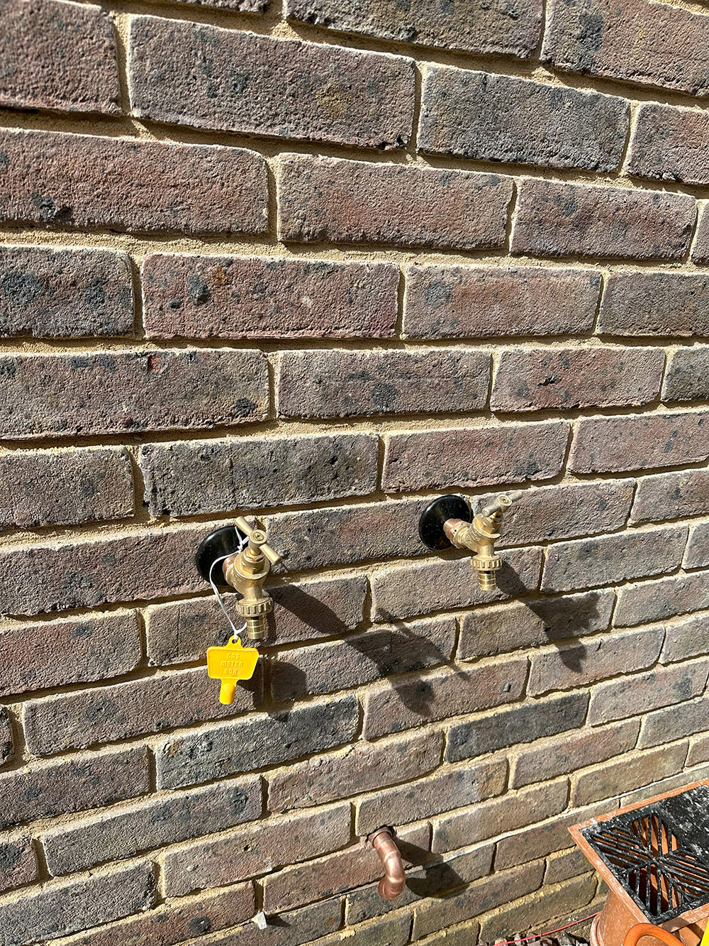 Outside tap installation