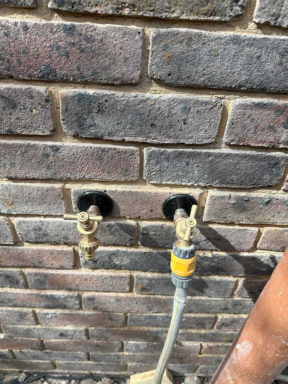Outside tap installation