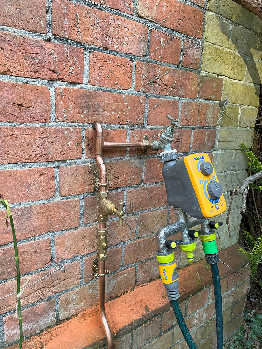 Outside tap installation