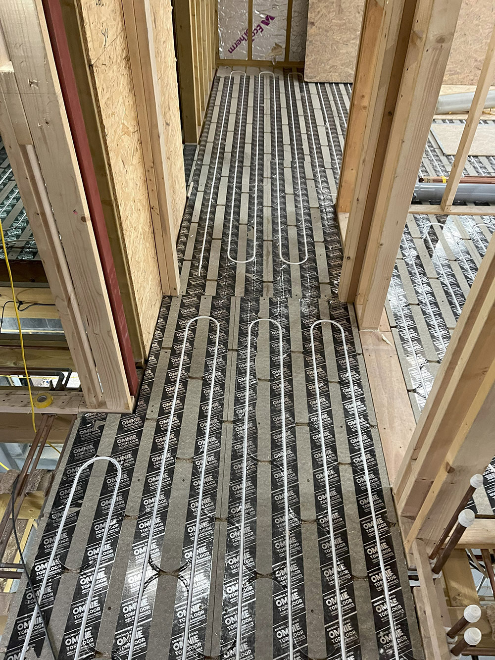 Underfloor heating installation