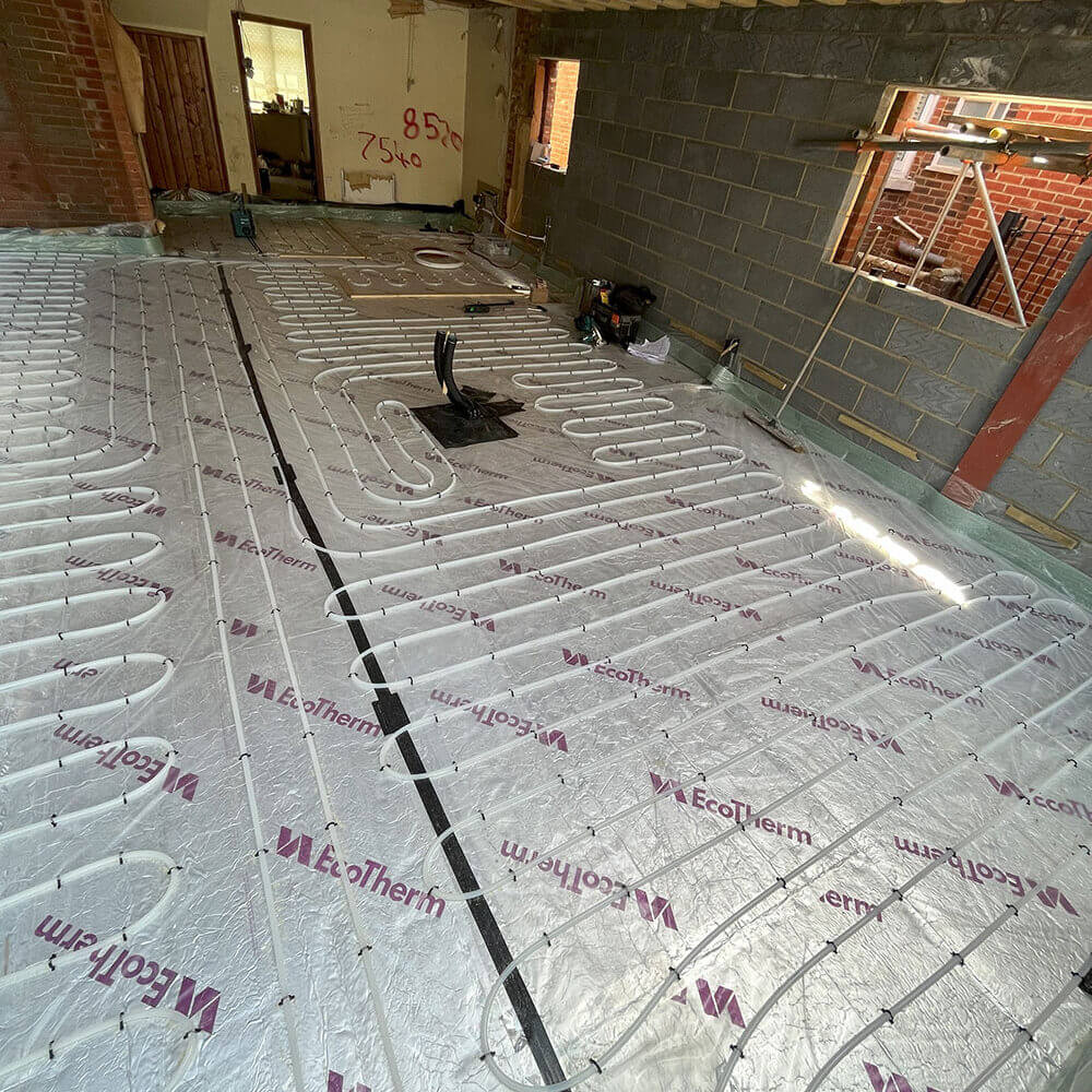 Underfloor heating installation in Hampshire